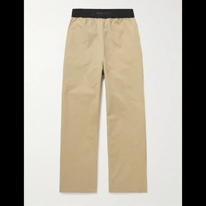 FEAR OF GOD ESSENTIALS STRAIGHT LEG COTTON BLEND TWILL TROUSER Brand new